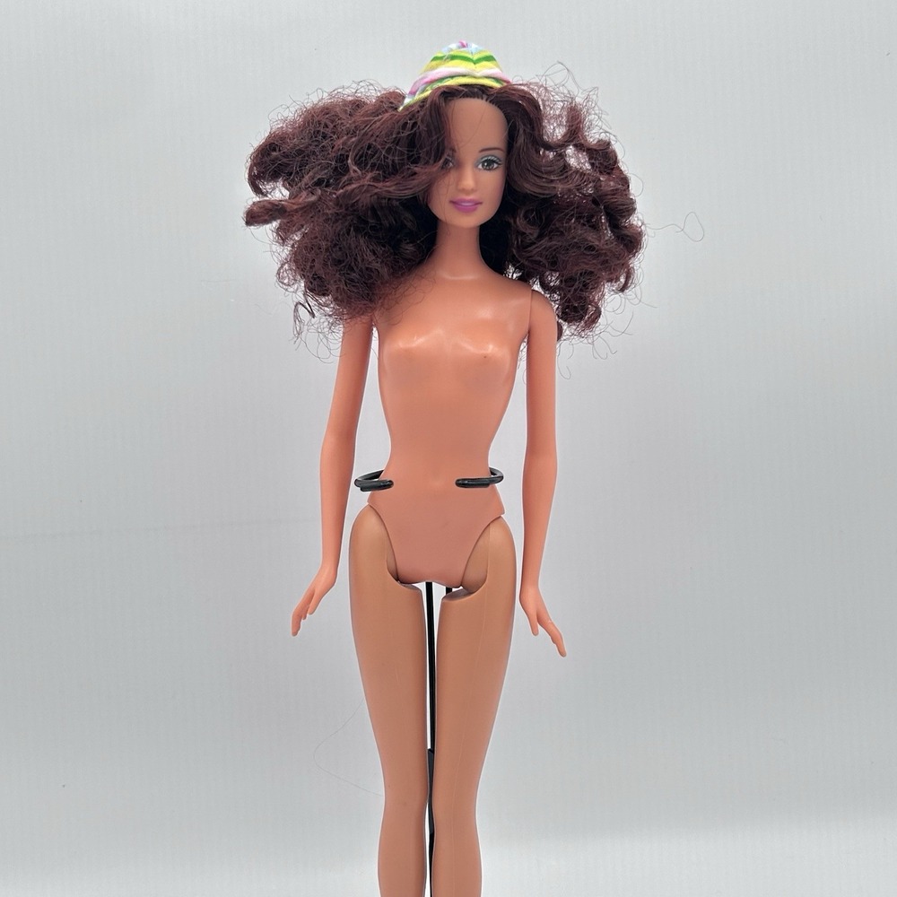 Nude Barbie 2000 School Cool Curly Reddish Brown Hair Teresa 29185 Doll For OOAK